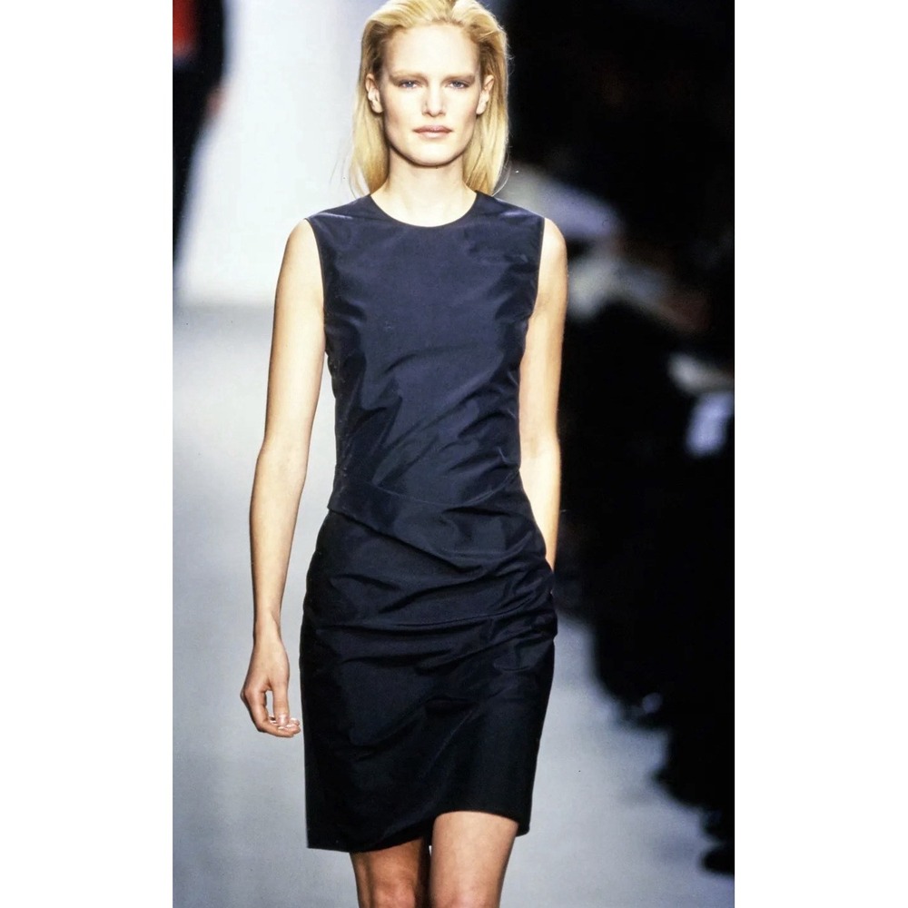 Calvin Klein Collection Spring 1997 Black Dress Size 8